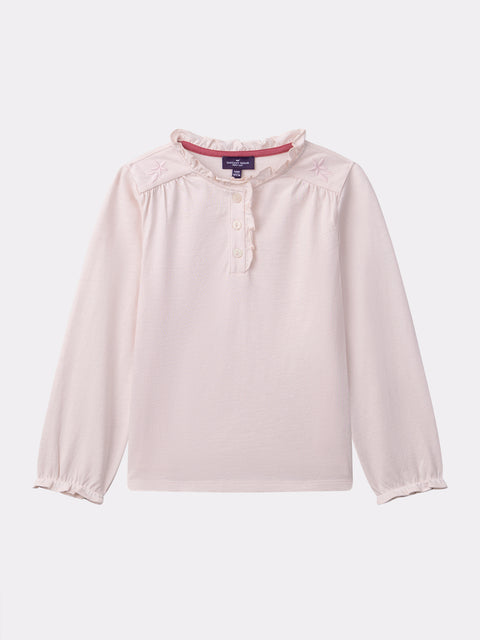 Pink Cotton Jersey Blouse