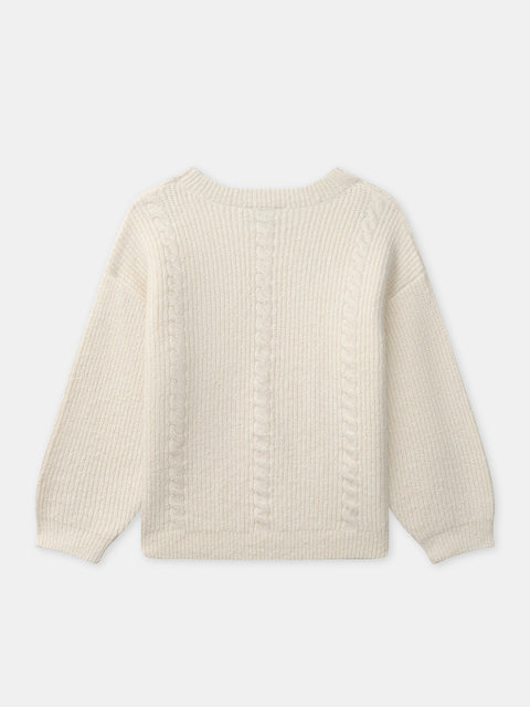 Cream Cable Knit Jumper