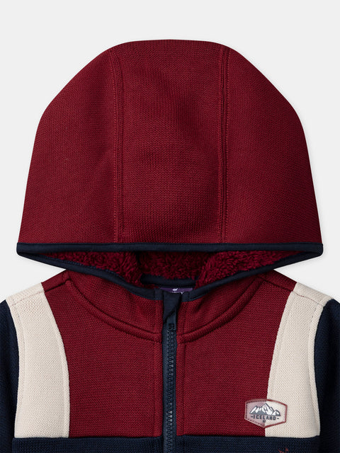 Navy Bonded Jersey Hoodie
