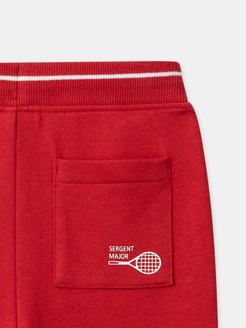 Red Cotton Rich Joggers