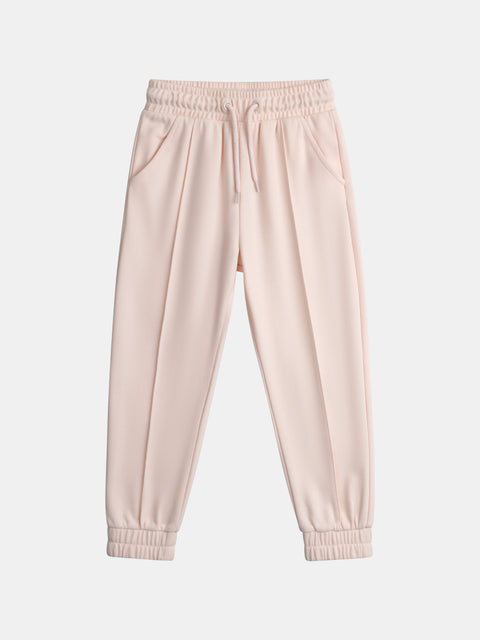 Pink Cotton Fleece Joggers