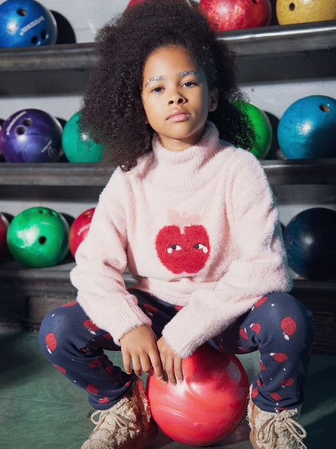 Pink Apple Pattern Jumper