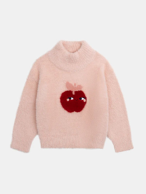 Pink Apple Pattern Jumper