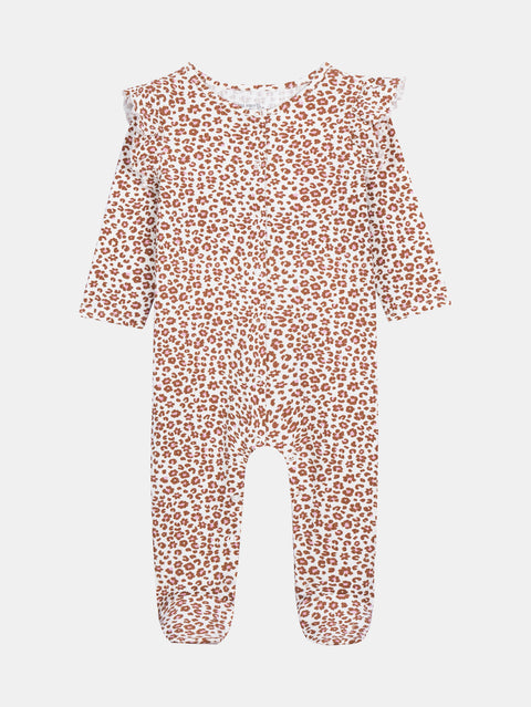 Animal Print Cotton Sleepsuit