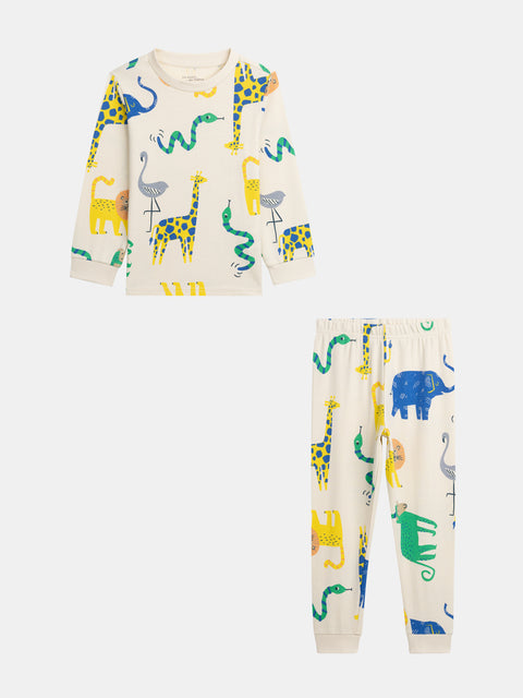 Exotic Animal Print Cotton Pyjamas