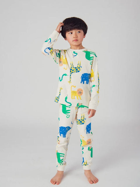 Exotic Animal Print Cotton Pyjamas