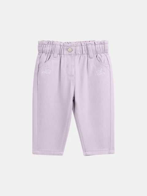Lilac Cotton Twill Trousers