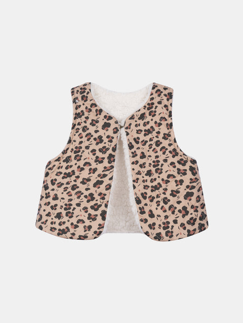 Reversible Animal Print Gilet