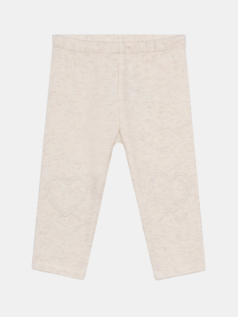 Cream Polar Fleece Leggings