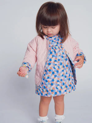 Reversible Pink Quilted Cotton Chambray Jacket