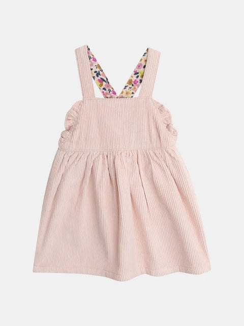 Lined Pink Corduroy Dress