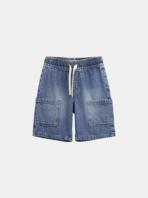 Elasticated Waist Denim Shorts