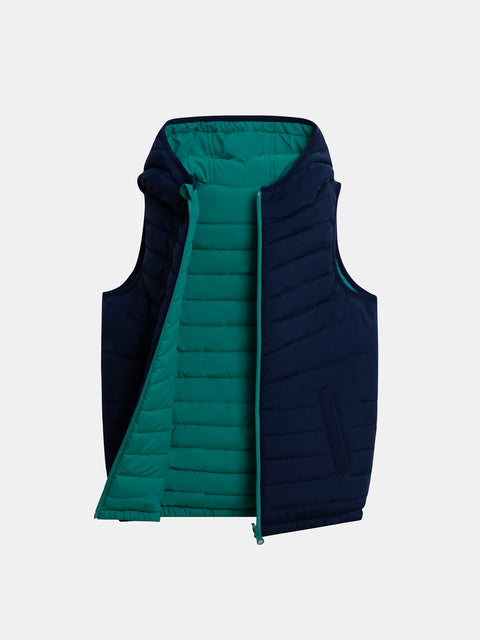 Reversible Navy Sleeveless Jacket
