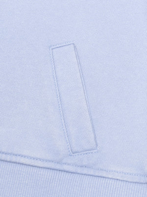 Blue French Terry Cotton Sweatshirt