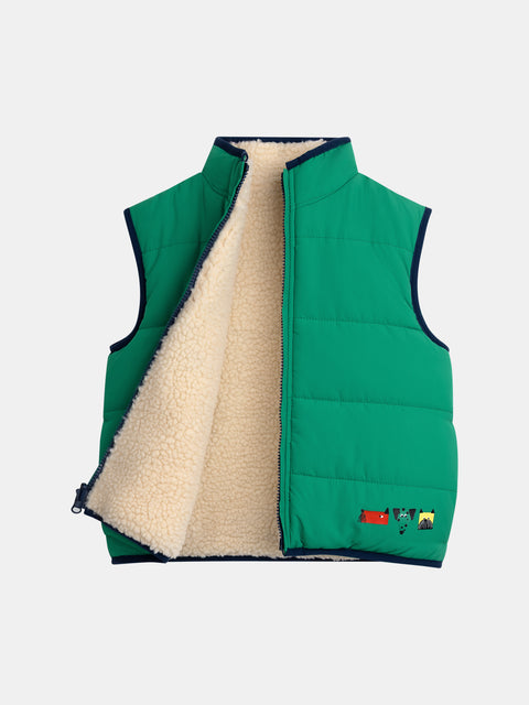 Reversible Green Gilet