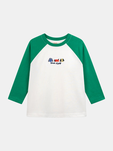 Embroidered Off White Cotton T-shirt