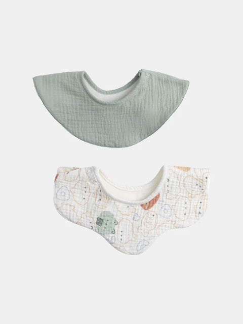 2 Pack Cotton Bibs