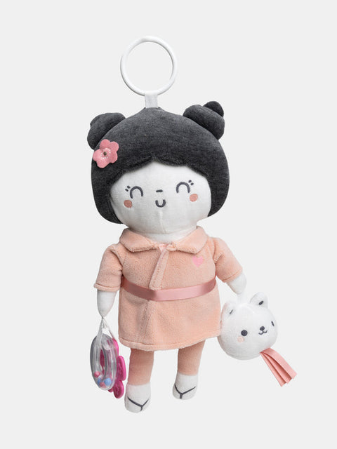 Velour Doll With Teething Ring