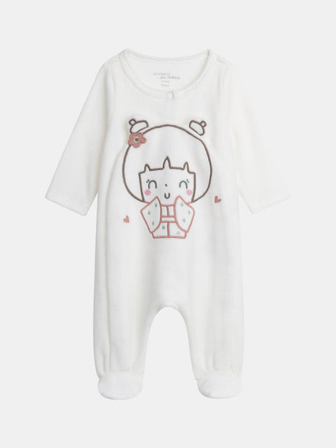 Newborn Velour Sleepsuit