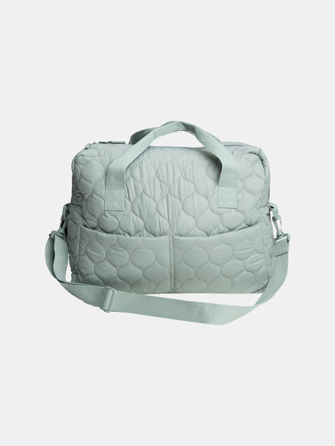 Lined Green Baby Bag