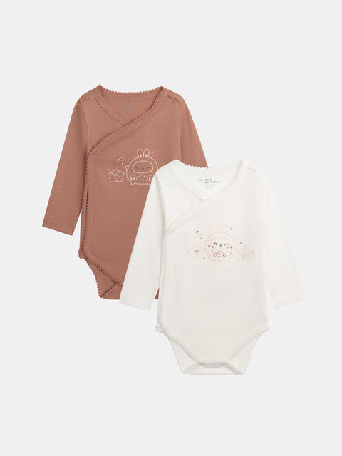 2 Pack Newborn Cotton Bodysuits
