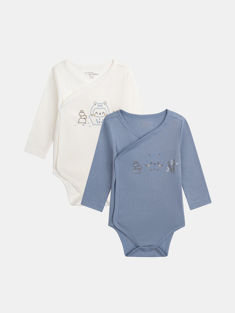 2 Pack Newborn Cotton Bodysuits