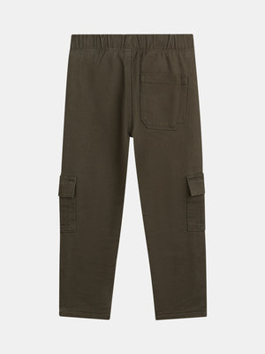 Green Micropolar Lined Cargo Trousers
