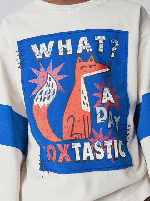 Grey Fox Graphic Cotton T-shirt