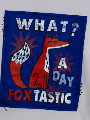 Grey Fox Graphic Cotton T-shirt