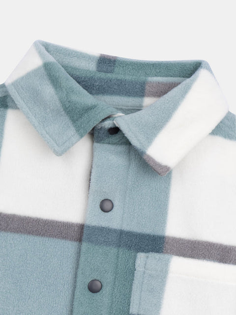 Green Check Polar Fleece Shirt