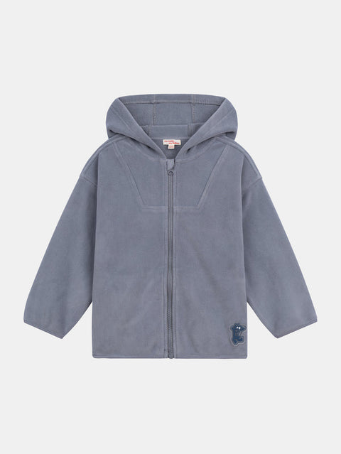 Charcoal Grey Polar Fleece Hoodie