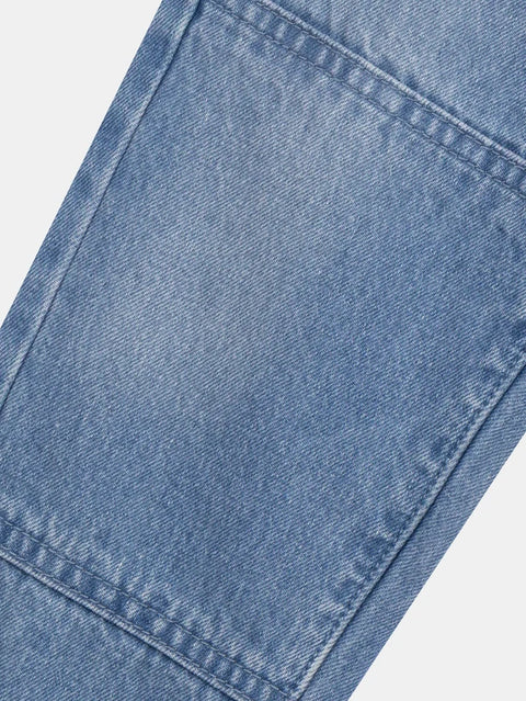 Micropolar Lined Blue Denim Jeans