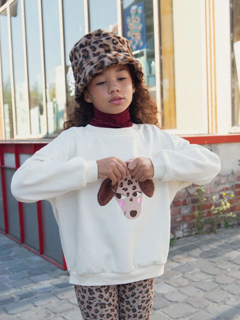 Animal Print Faux Fur Bucket Hat