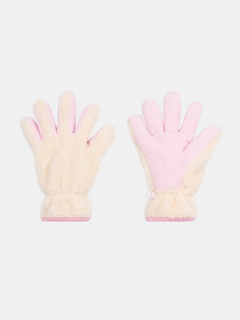 Pink Micropolar Lined Sherpa gloves