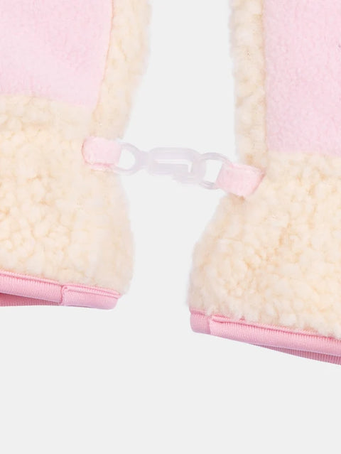 Pink Micropolar Lined Sherpa gloves