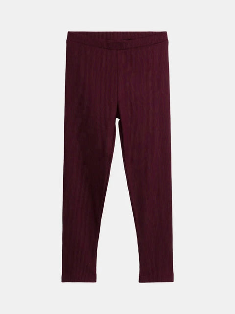 Plum Cotton Leggings