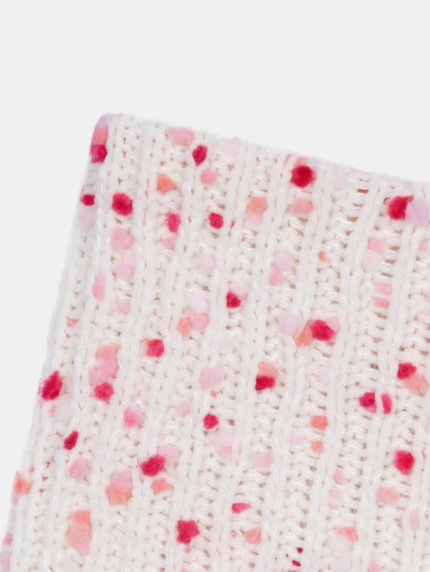 Off White Faux Fur Lined Snood