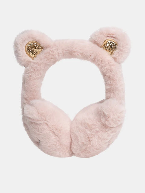 Pink Faux Fur Cat Ear Muffs