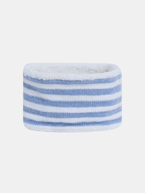 Blue Stripe Soft Boa Snood