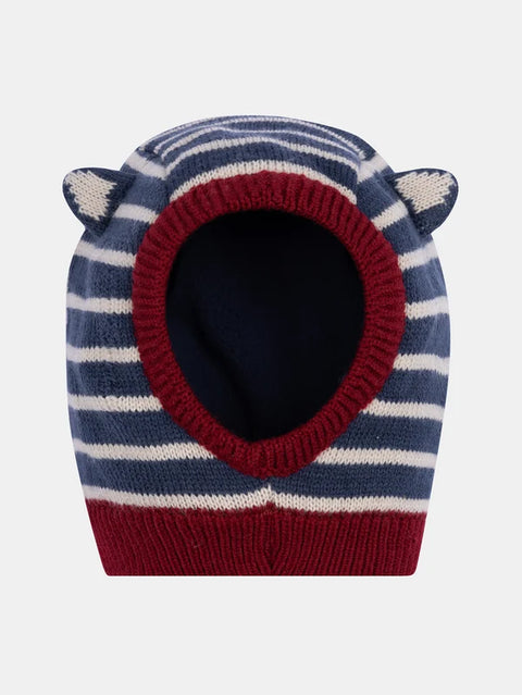 Navy Stripe Micropolar Lined Cagoule