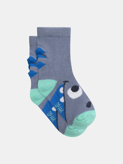 Blue Cotton Rich Socks
