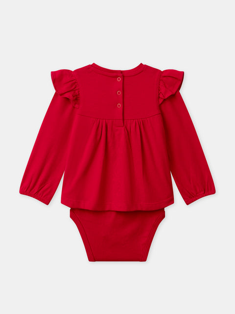 Red Cotton T-shirt/Bodysuit
