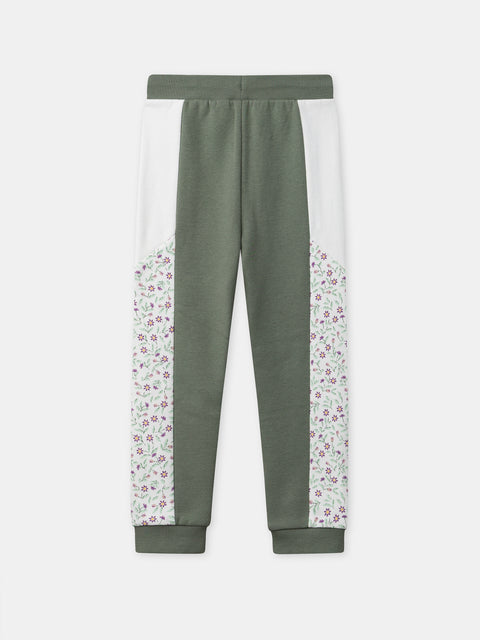 Green Cotton Fleece Joggers