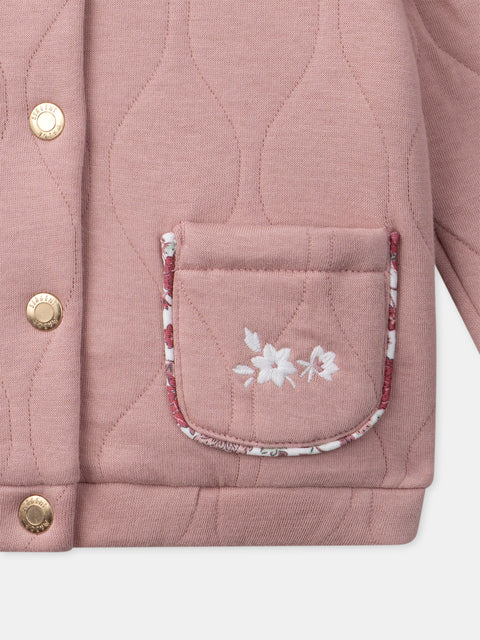Pink Cotton Rich Cardigan