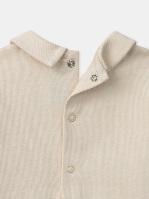 Cream Cotton Polo Shirt