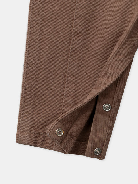 Brown Cotton Dungarees