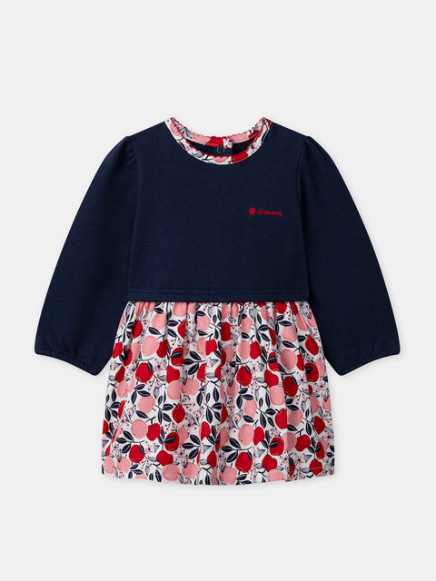 Apple Print Cotton Dress