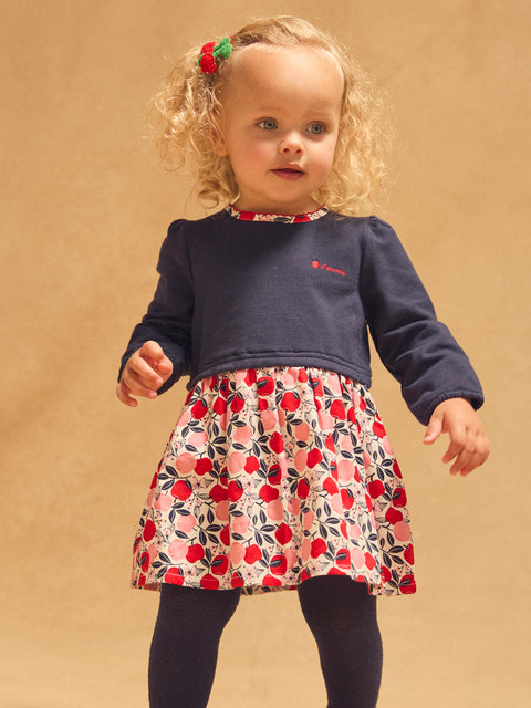 Apple Print Cotton Dress