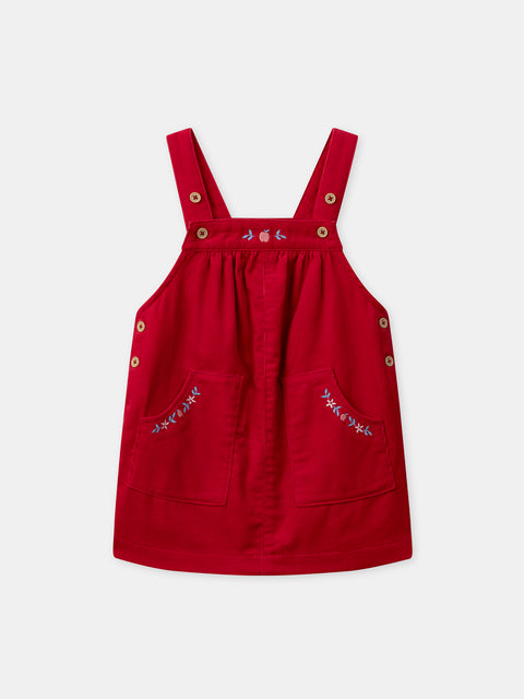 Red Corduroy Dress