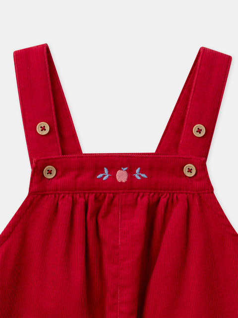 Red Corduroy Dress